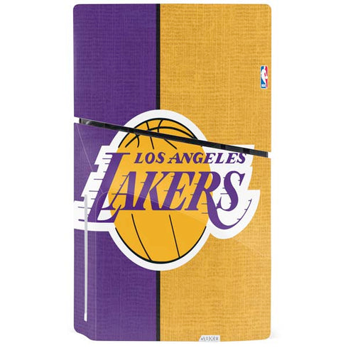 NBA Los Angeles Lakers Canvas PS5 Slim Disk Bundle Skin