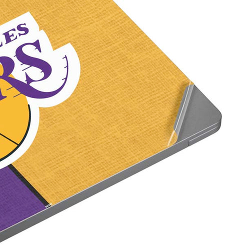 NBA Los Angeles Lakers Canvas Universal Laptop 12in (9.8 x 6.8in) Skin