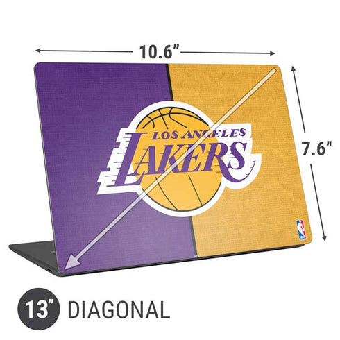 NBA Los Angeles Lakers Canvas Universal Laptop 13in (10.6 x 7.6in) Skin