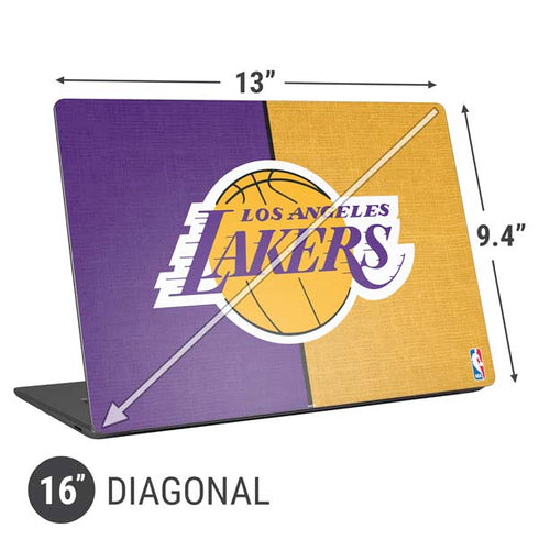 NBA Los Angeles Lakers Canvas Universal Laptop 16in (13 x 9.4in) Skin
