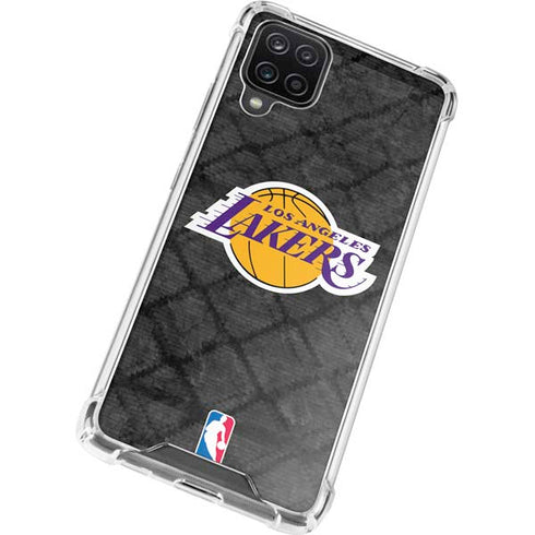 NBA Los Angeles Lakers Dark Rust Galaxy A12 Clear Case