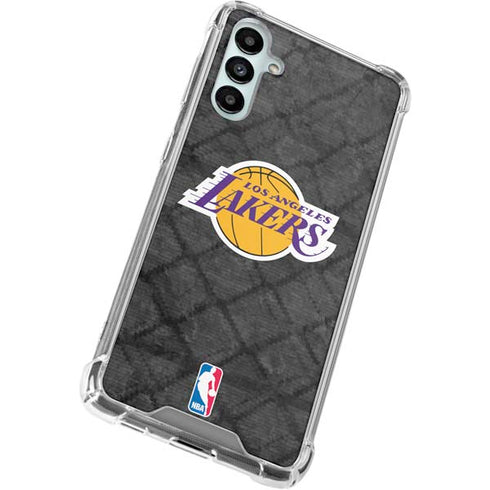 NBA Los Angeles Lakers Dark Rust Galaxy A14 5G Clear Case