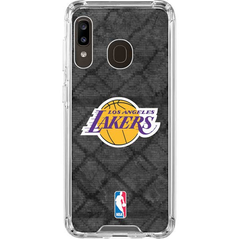 NBA Los Angeles Lakers Dark Rust Galaxy A30 Clear Case