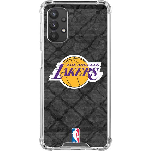 NBA Los Angeles Lakers Dark Rust Galaxy A32 5G Clear Case