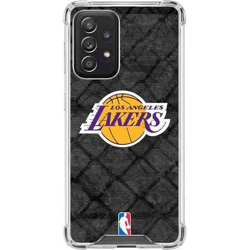 NBA Los Angeles Lakers Dark Rust Galaxy A52 5G Clear Case