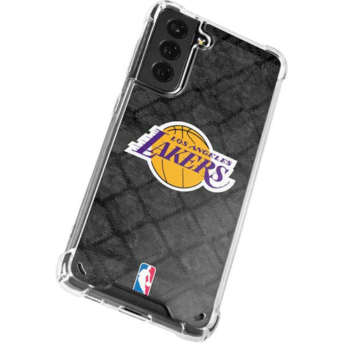 NBA Los Angeles Lakers Dark Rust Galaxy S21 Plus 5G Clear Case