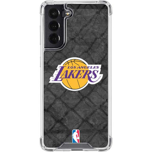 NBA Los Angeles Lakers Dark Rust Galaxy S22 Clear Case