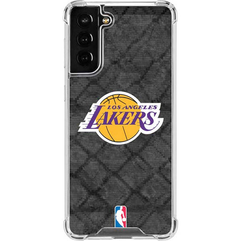 NBA Los Angeles Lakers Dark Rust Galaxy S22 Plus Clear Case