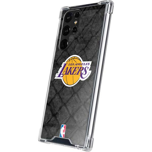 NBA Los Angeles Lakers Dark Rust Galaxy S22 Ultra Clear Case