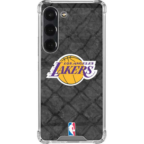 NBA Los Angeles Lakers Dark Rust Galaxy S23 Clear Case