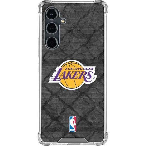 NBA Los Angeles Lakers Dark Rust Galaxy S23 FE Clear Case