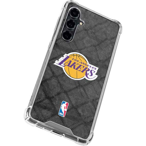 NBA Los Angeles Lakers Dark Rust Galaxy S23 FE Clear Case