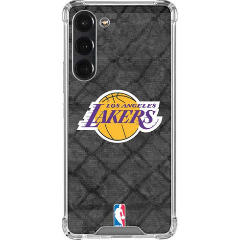 NBA Los Angeles Lakers Dark Rust Galaxy S23 Plus Clear Case