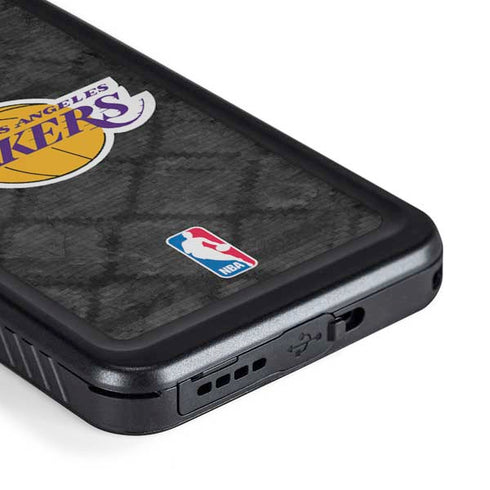NBA Los Angeles Lakers Dark Rust Galaxy S23 Plus Waterproof Case