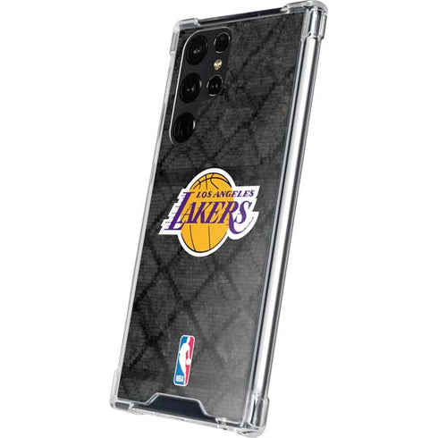 NBA Los Angeles Lakers Dark Rust Galaxy S24 Ultra Clear Case
