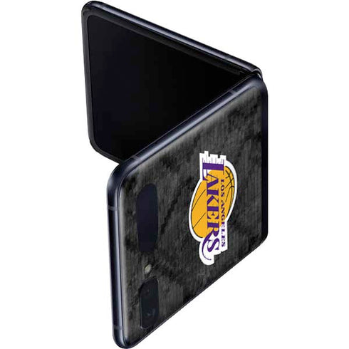 NBA Los Angeles Lakers Dark Rust Galaxy Z Flip Skin