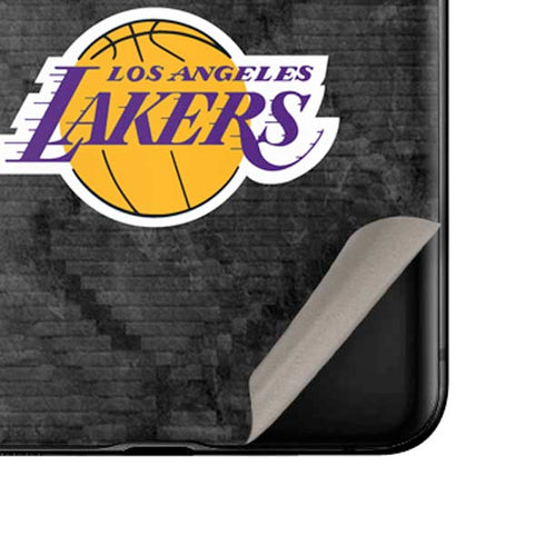 NBA Los Angeles Lakers Dark Rust Galaxy Z Flip Skin