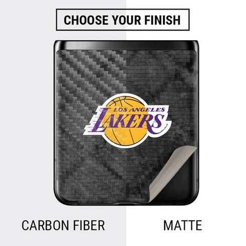NBA Los Angeles Lakers Dark Rust Galaxy Z Flip Skin