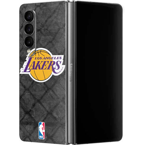 NBA Los Angeles Lakers Dark Rust Galaxy Z Fold4 5G Skin