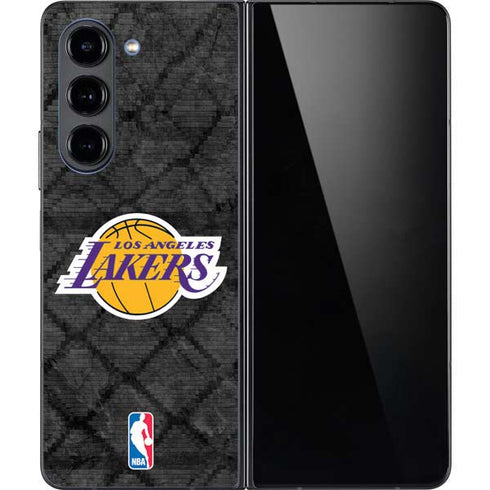 NBA Los Angeles Lakers Dark Rust Galaxy Z Fold5 5G Skin