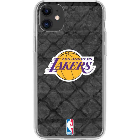 NBA Los Angeles Lakers Dark Rust iPhone 11 Clear Case