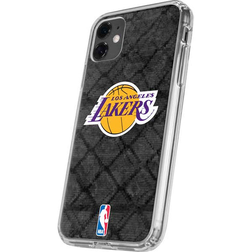 NBA Los Angeles Lakers Dark Rust iPhone 11 Clear Case