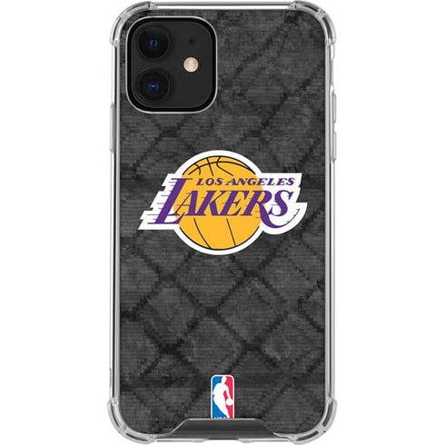 NBA Los Angeles Lakers Dark Rust iPhone 12 Mini Clear Case