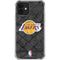 NBA Los Angeles Lakers Dark Rust iPhone 12 Mini Clear Case