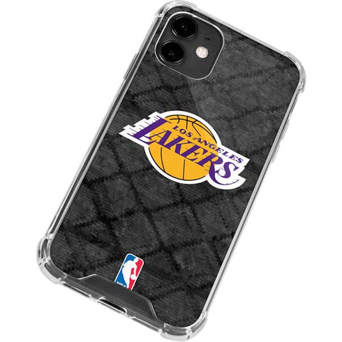 NBA Los Angeles Lakers Dark Rust iPhone 12 Mini Clear Case