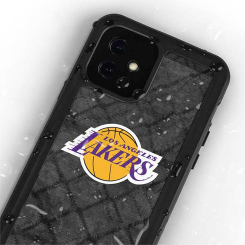 NBA Los Angeles Lakers Dark Rust iPhone 12 Mini Waterproof Case