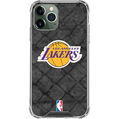 NBA Los Angeles Lakers Dark Rust iPhone 12 Pro Clear Case