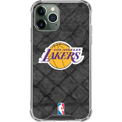 NBA Los Angeles Lakers Dark Rust iPhone 12 Pro Max Clear Case