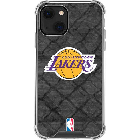 NBA Los Angeles Lakers Dark Rust iPhone 13 Clear Case