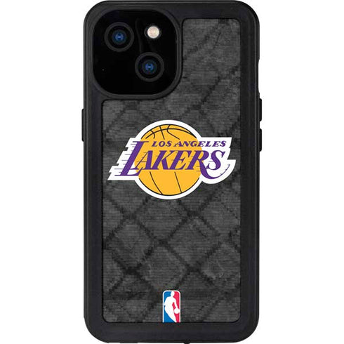 NBA Los Angeles Lakers Dark Rust iPhone 13 Mini Waterproof Case