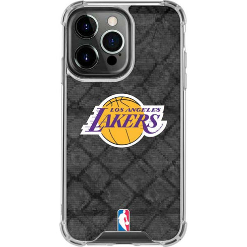 NBA Los Angeles Lakers Dark Rust iPhone 13 Pro Clear Case