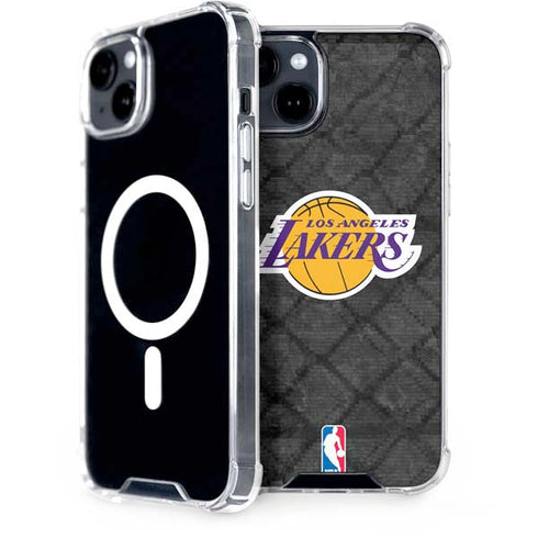 NBA Los Angeles Lakers Dark Rust iPhone 15 Plus MagSafe Case