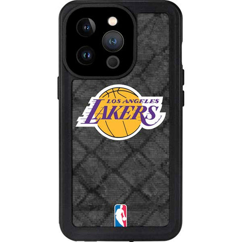 NBA Los Angeles Lakers Dark Rust iPhone 14 Pro Waterproof Case