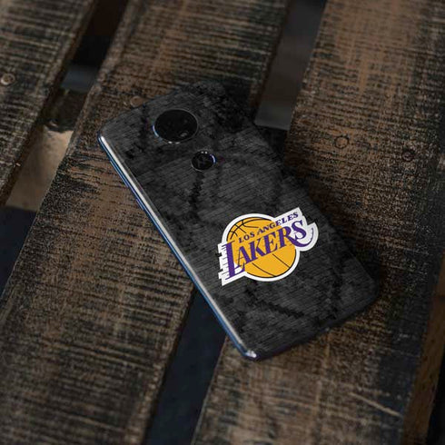 NBA Los Angeles Lakers Dark Rust Moto E5 Plus Skin