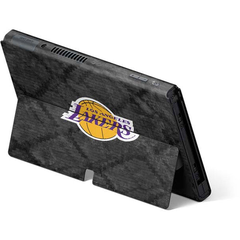 NBA Los Angeles Lakers Dark Rust Nintendo Switch OLED (2021) Skin