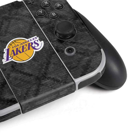 NBA Los Angeles Lakers Dark Rust Nintendo Switch OLED (2021) Skin