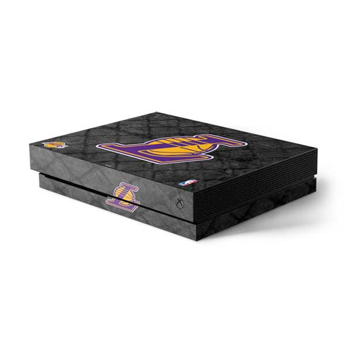 NBA Los Angeles Lakers Dark Rust Xbox One X Console Skin