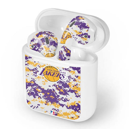 NBA Los Angeles Lakers Digi Camo Apple AirPods Skin