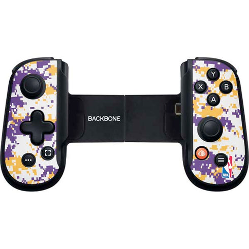 NBA Los Angeles Lakers Digi Camo Backbone One for iPhone Game Controller Skin