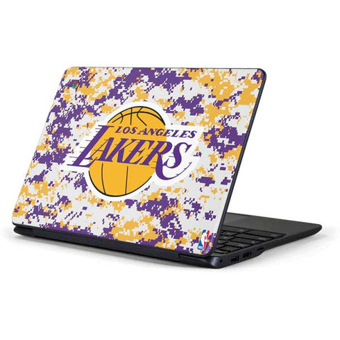 NBA Los Angeles Lakers Digi Camo Samsung Chromebook Skin
