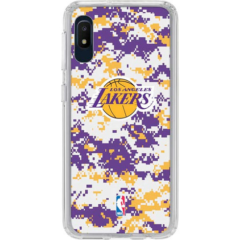 NBA Los Angeles Lakers Digi Camo Galaxy A10e Clear Case