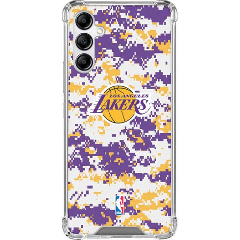 NBA Los Angeles Lakers Digi Camo Galaxy A14 5G Clear Case