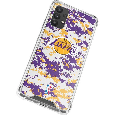 NBA Los Angeles Lakers Digi Camo Galaxy A32 5G Clear Case