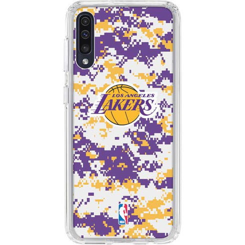 NBA Los Angeles Lakers Digi Camo Galaxy A50 Clear Case