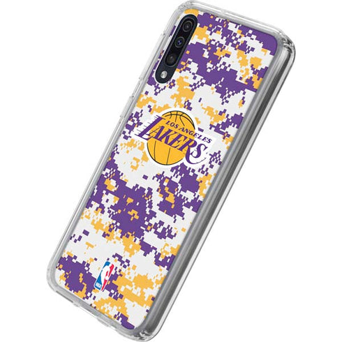 NBA Los Angeles Lakers Digi Camo Galaxy A50 Clear Case