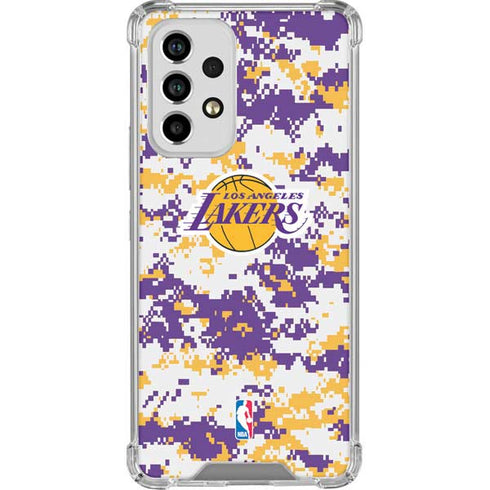 NBA Los Angeles Lakers Digi Camo Galaxy A53 5G Clear Case